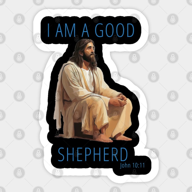 Jesus is Lord and God is a central aspect of ouer faith Sticker by MariooshArt